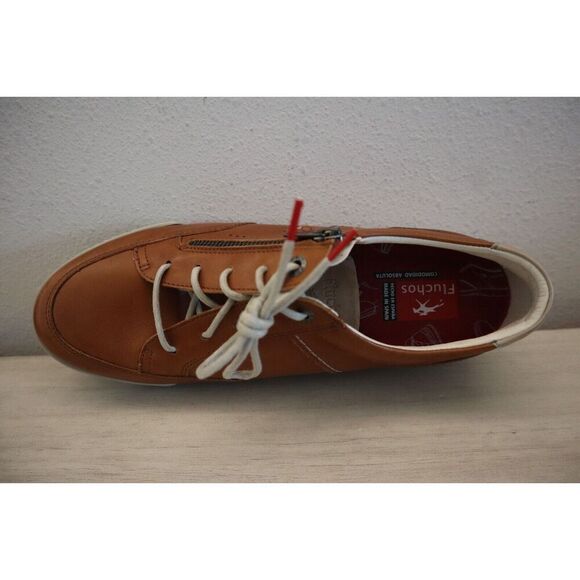 Fluchos 39025 Men's Sz 42 US 9 Cognac Brown Leather ETNA F0148 Sporty Shoes - Picture 4 of 12